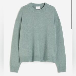 H&M Green Beaded Sweater